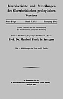 Cover image of: Jahresberichte und Mitteilungen des Oberrheinischen Geologischen Vereins Band 31