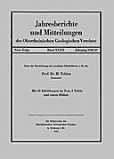 Cover image of: Jahresberichte und Mitteilungen des Oberrheinischen Geologischen Vereins Band 32