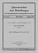 Cover image of: Jahresberichte und Mitteilungen des Oberrheinischen Geologischen Vereins Band 33