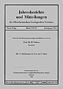 Cover image of: Jahresberichte und Mitteilungen des Oberrheinischen Geologischen Vereins Band 35