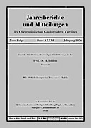 Cover image of: Jahresberichte und Mitteilungen des Oberrheinischen Geologischen Vereins Band 36