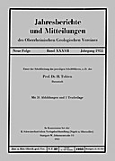 Cover image of: Jahresberichte und Mitteilungen des Oberrheinischen Geologischen Vereins Band 37