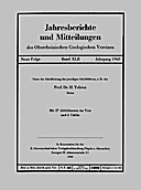 Cover image of: Jahresberichte und Mitteilungen des Oberrheinischen Geologischen Vereins Band 42