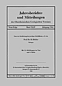 Cover image of: Jahresberichte und Mitteilungen des Oberrheinischen Geologischen Vereins Band 44