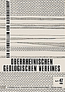 Cover image of: Jahresberichte und Mitteilungen des Oberrheinischen Geologischen Vereins Band 47