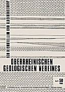 Cover image of: Jahresberichte und Mitteilungen des Oberrheinischen Geologischen Vereins Band 50