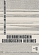 Cover image of: Jahresberichte und Mitteilungen des Oberrheinischen Geologischen Vereins Band 51