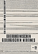 Cover image of: Jahresberichte und Mitteilungen des Oberrheinischen Geologischen Vereins Band 55