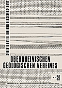 Cover image of: Jahresberichte und Mitteilungen des Oberrheinischen Geologischen Vereins Band 56