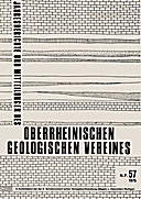 Cover image of: Jahresberichte und Mitteilungen des Oberrheinischen Geologischen Vereins Band 57