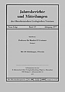 Cover image of: Jahresberichte und Mitteilungen des Oberrheinischen Geologischen Vereins Band 59
