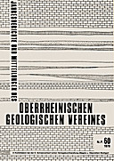 Cover image of: Jahresberichte und Mitteilungen des Oberrheinischen Geologischen Vereins Band 60