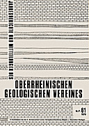 Cover image of: Jahresberichte und Mitteilungen des Oberrheinischen Geologischen Vereins Band 61