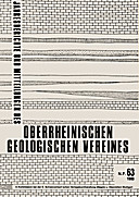 Cover image of: Jahresberichte und Mitteilungen des Oberrheinischen Geologischen Vereins Band 63
