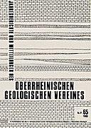 Cover image of: Jahresberichte und Mitteilungen des Oberrheinischen Geologischen Vereins Band 65