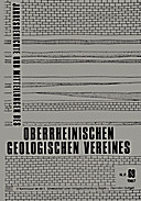 Cover image of: Jahresberichte und Mitteilungen des Oberrheinischen Geologischen Vereins Band 69