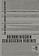 Cover image of: Jahresberichte und Mitteilungen des Oberrheinischen Geologischen Vereins Band 70