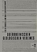 Cover image of: Jahresberichte und Mitteilungen des Oberrheinischen Geologischen Vereins Band 72