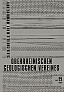 Cover image of: Jahresberichte und Mitteilungen des Oberrheinischen Geologischen Vereins Band 73