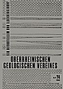 Cover image of: Jahresberichte und Mitteilungen des Oberrheinischen Geologischen Vereins Band 74