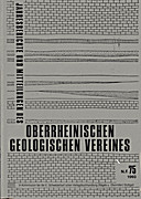 Cover image of: Jahresberichte und Mitteilungen des Oberrheinischen Geologischen Vereins Band 75
