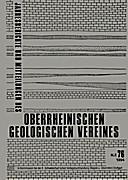 Cover image of: Jahresberichte und Mitteilungen des Oberrheinischen Geologischen Vereins Band 76