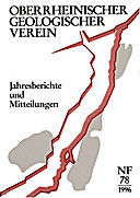 Cover image of: Jahresberichte und Mitteilungen des Oberrheinischen Geologischen Vereins Band 78
