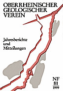 Cover image of: Jahresberichte und Mitteilungen des Oberrheinischen Geologischen Vereins Band 81
