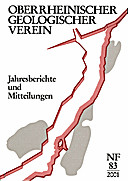 Cover image of: Jahresberichte und Mitteilungen des Oberrheinischen Geologischen Vereins Band 83