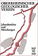 Cover image of: Jahresberichte und Mitteilungen des Oberrheinischen Geologischen Vereins Band 90