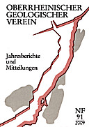 Cover image of: Jahresberichte und Mitteilungen des Oberrheinischen Geologischen Vereins Band 91