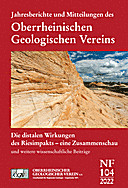 Cover image of: Jahresberichte und Mitteilungen des Oberrheinischen Geologischen Vereins Band 104