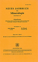 Cover image of: Neues Jahrbuch für Mineralogie - Abhandlungen Band 103 Heft 1