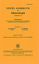 Cover image of: Neues Jahrbuch für Mineralogie - Abhandlungen Band 103 Heft 3