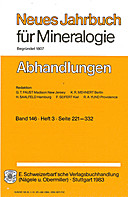 Cover image of: Neues Jahrbuch für Mineralogie - Abhandlungen Band 146 Heft 3