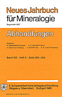 Cover image of: Neues Jahrbuch für Mineralogie - Abhandlungen Band 152 Heft 3