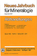 Cover image of: Neues Jahrbuch für Mineralogie - Abhandlungen Band 156 Heft 3
