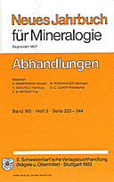 Cover image of: Neues Jahrbuch für Mineralogie - Abhandlungen Band 165 Heft 3