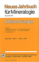 Cover image of: Neues Jahrbuch für Mineralogie - Abhandlungen Band 168 Heft 1