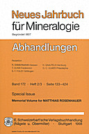 Cover image of: Neues Jahrbuch für Mineralogie - Abhandlungen Band 172 Heft 2-3