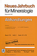 Cover image of: Neues Jahrbuch für Mineralogie - Abhandlungen Band 179 Heft 2