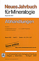 Cover image of: Neues Jahrbuch für Mineralogie - Abhandlungen Band 180 Heft 3