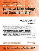 Cover image of: Neues Jahrbuch für Mineralogie - Abhandlungen Band 194 Heft 1