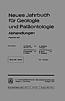 Cover image of: Neues Jahrbuch für Geologie und Paläontologie - Abhandlungen Band 142 Heft 2