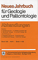 Cover image of: Neues Jahrbuch für Geologie und Paläontologie - Abhandlungen Band 156 Heft 1