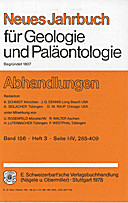 Cover image of: Neues Jahrbuch für Geologie und Paläontologie - Abhandlungen Band 156 Heft 3