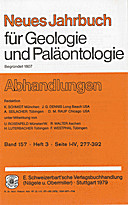 Cover image of: Neues Jahrbuch für Geologie und Paläontologie - Abhandlungen Band 157 Heft 3