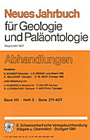 Cover image of: Neues Jahrbuch für Geologie und Paläontologie - Abhandlungen Band 161 Heft 3
