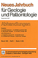 Cover image of: Neues Jahrbuch für Geologie und Paläontologie - Abhandlungen Band 163 Heft 1