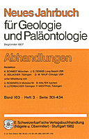 Cover image of: Neues Jahrbuch für Geologie und Paläontologie - Abhandlungen Band 163 Heft 3